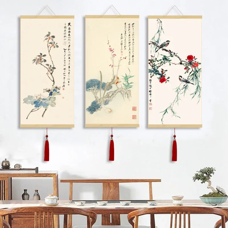 Antique Flower and Bird Tea House Calligraphy Painting Famous Feng Shui Hanging Painting Silk Gift Hotel Canvas Posters Wall Art
Antique Flower and Bird Tea House Calligraphy Painting Famous Feng Shui Hanging Painting Silk Gift Hotel Canvas Posters Wall Art