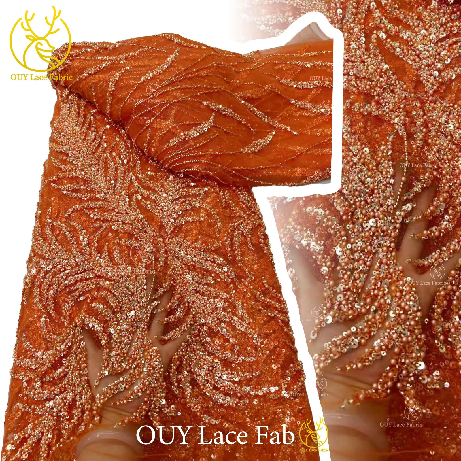 2026 Luxury Exquisite High-end New French Handmade Beaded Sequin Embroidered Mesh Lace Fabric Full Beaded Women's Wedding Dress
2026 Luxury Exquisite High-end New French Handmade Beaded Sequin Embroidered Mesh Lace Fabric Full Beaded Women's Wedding Dress