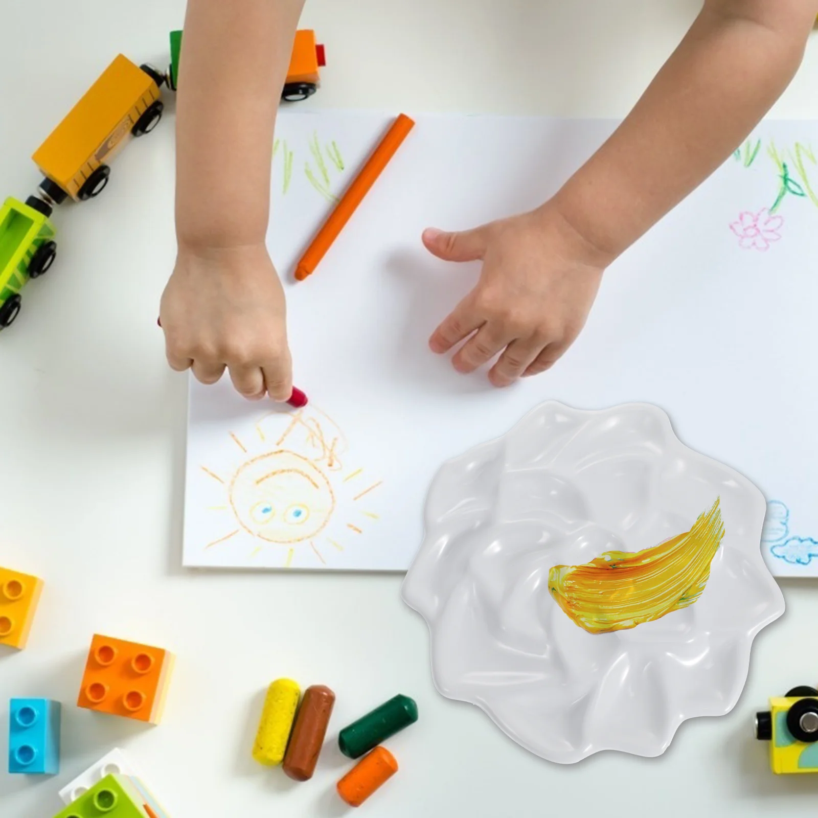 Lotus Shape Ceramic Paint Tray Multi Holes Lightweight Portable Watercolor Oil Painting Pigment Board Color Mixing Palette
Lotus Shape Ceramic Paint Tray Multi Holes Lightweight Portable Watercolor Oil Painting Pigment Board Color Mixing Palette