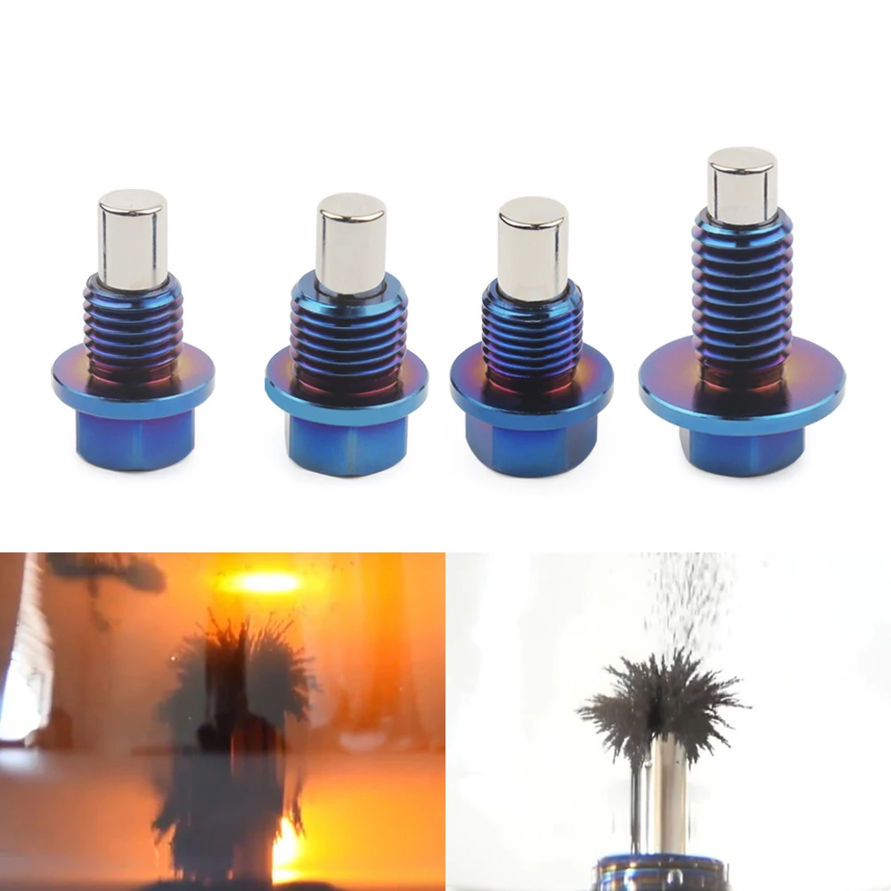 Reusable Permanent Magnetism 5000 Gs Titanium Alloy Magnetic Oil Drain Plug Oil Sump Nut M12x1.25 M12x1.5 M12x1.75 M14x1.5
Reusable Permanent Magnetism 5000 Gs Titanium Alloy Magnetic Oil Drain Plug Oil Sump Nut M12x1.25 M12x1.5 M12x1.75 M14x1.5
