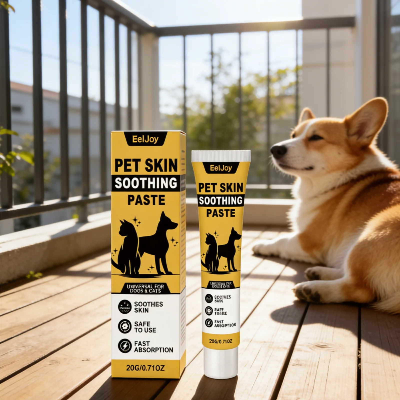 EelJoy Pet Skin Soothing Paste for Dogs Cats Itch Relief Repairing Fast Absorption No Rinsing Gentle Formula Pet Skin Care Cream
EelJoy Pet Skin Soothing Paste for Dogs Cats Itch Relief Repairing Fast Absorption No Rinsing Gentle Formula Pet Skin Care Cream
