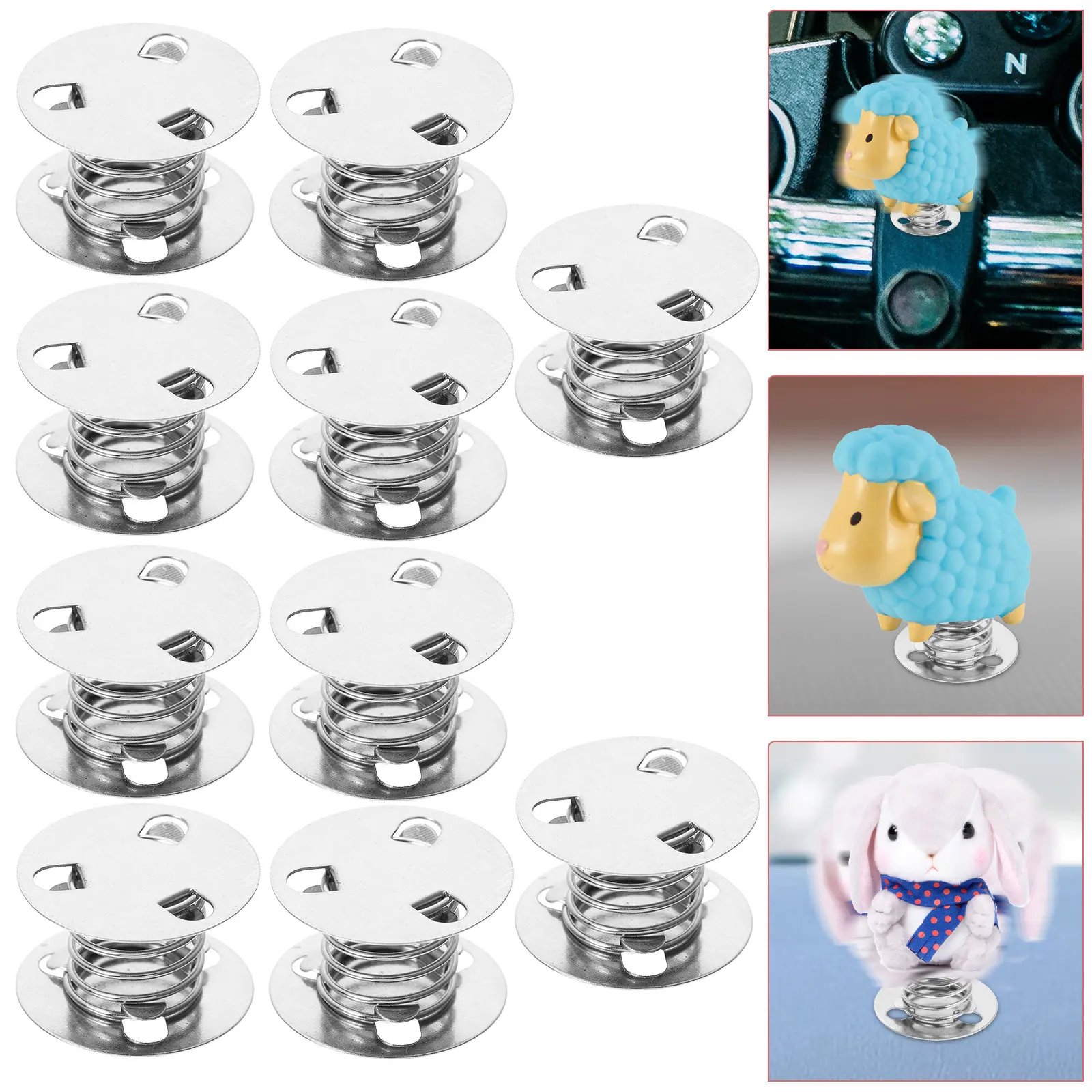 10Pcs Spring Base Expansion Contraction Multi-Purpose DIY Shaking Head Car Dashboard Clay Ornament Adhesive Crafting Accessories
10Pcs Spring Base Expansion Contraction Multi-Purpose DIY Shaking Head Car Dashboard Clay Ornament Adhesive Crafting Accessories