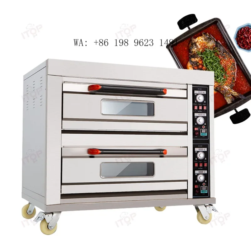Multi-layer Heavy Duty Commercial Gas Pizza Oven High Efficiency Large Size Bakery Baking Equipment for Restaurant Pizzeria
Multi-layer Heavy Duty Commercial Gas Pizza Oven High Efficiency Large Size Bakery Baking Equipment for Restaurant Pizzeria