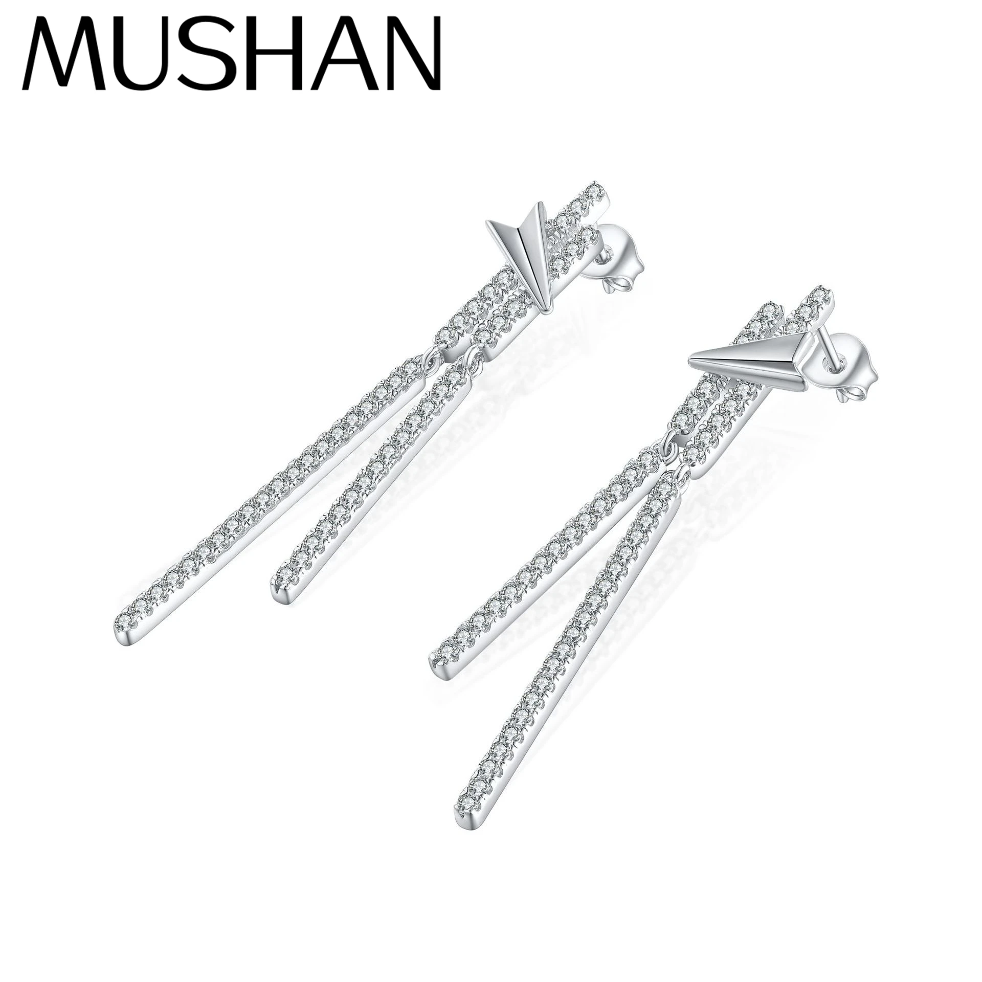 MuShan Jewelry 925 Sterling Silver Stud Earrings Dangle HCD Gemstones Bridal Shower Minimalist Women Earring Fine Jewelry
MuShan Jewelry 925 Sterling Silver Stud Earrings Dangle HCD Gemstones Bridal Shower Minimalist Women Earring Fine Jewelry