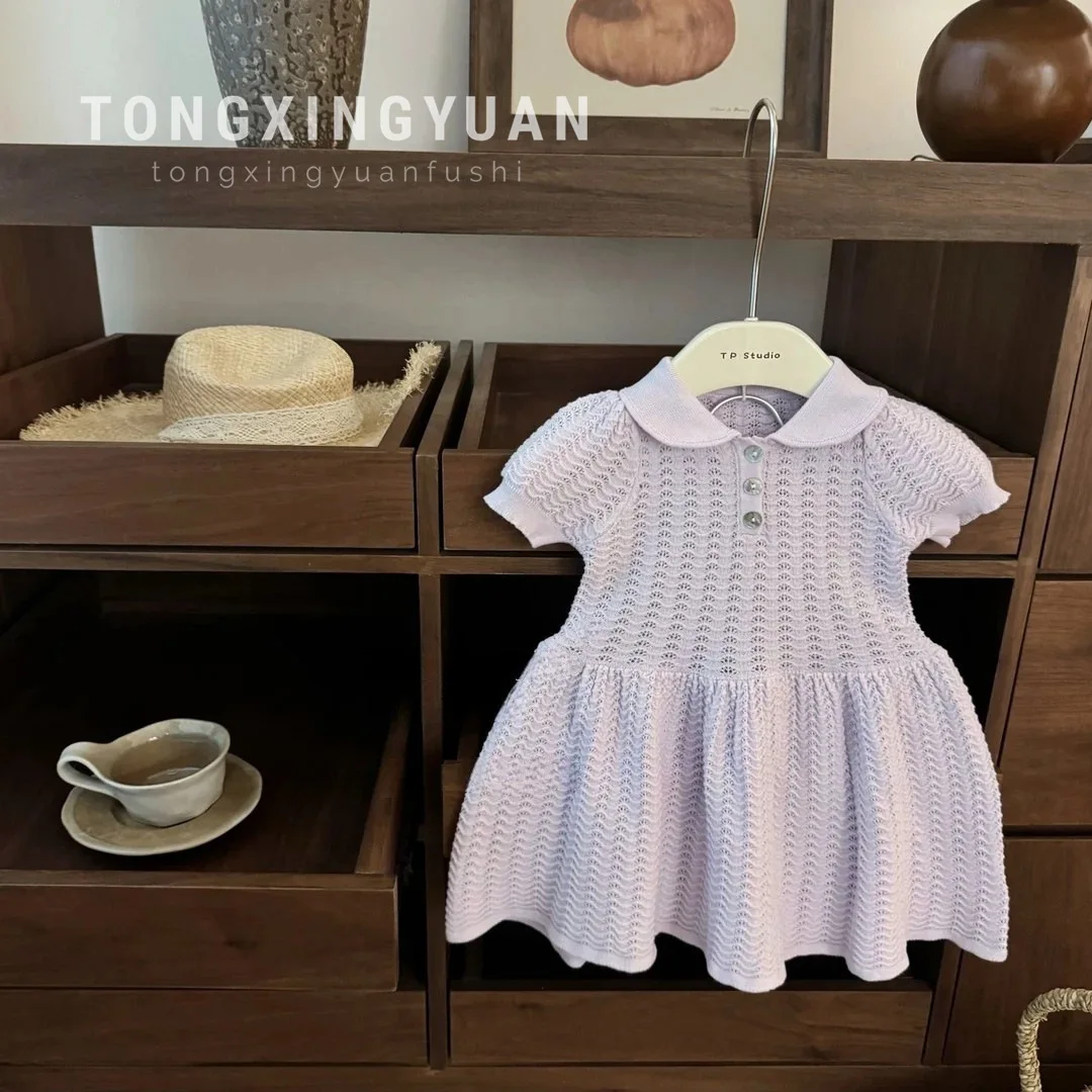 British Academy Style Baby Girl Doll Collar Small Lapel Short Sleeve Ice Silk Soft Waxy Princess Skirt Fashion
British Academy Style Baby Girl Doll Collar Small Lapel Short Sleeve Ice Silk Soft Waxy Princess Skirt Fashion