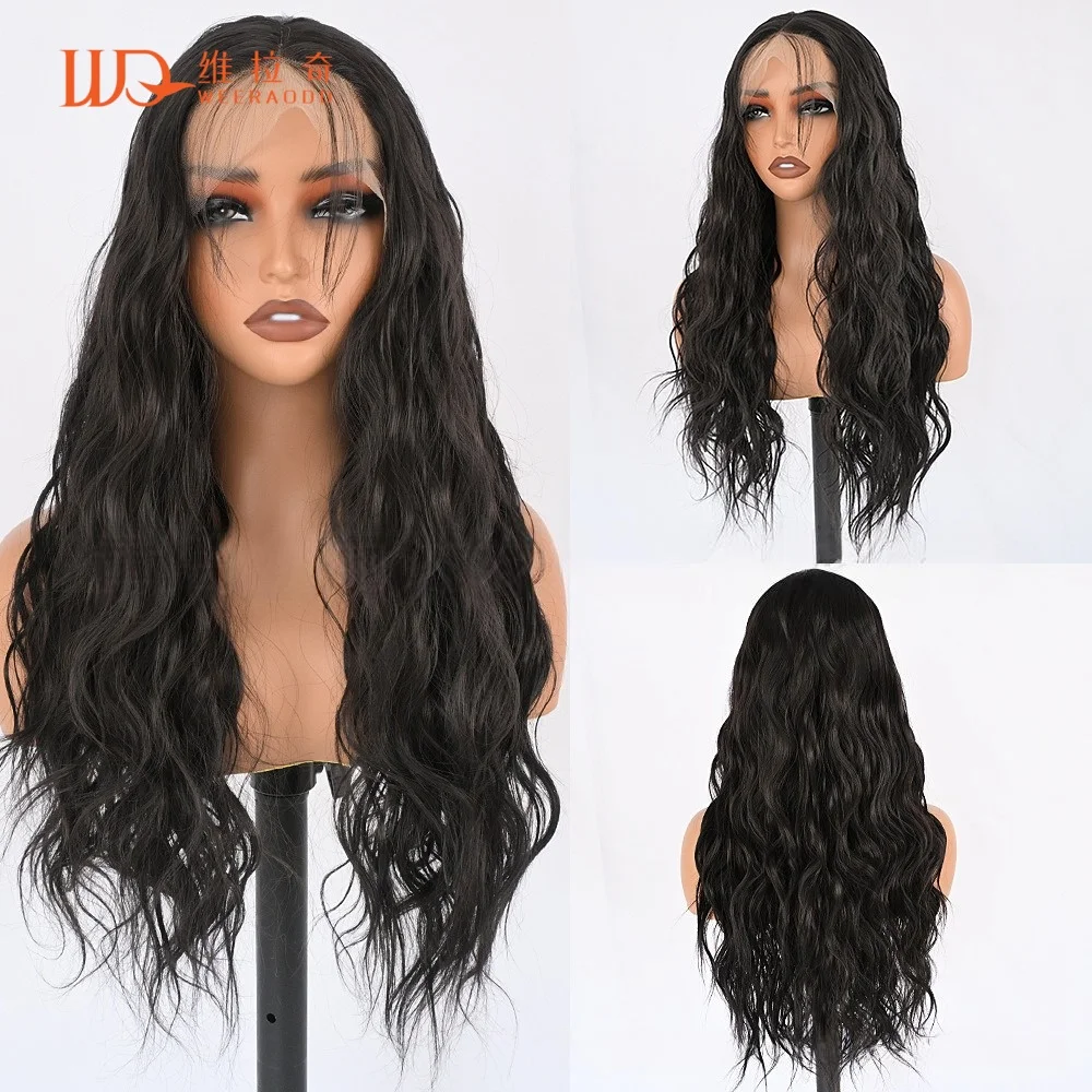 Natural Black T Part Lace Front Wig 28 Inch Water Wave Synthetic Wig 150% Density Glueless Heat Resistant Hair Daily Cosplay
Natural Black T Part Lace Front Wig 28 Inch Water Wave Synthetic Wig 150% Density Glueless Heat Resistant Hair Daily Cosplay