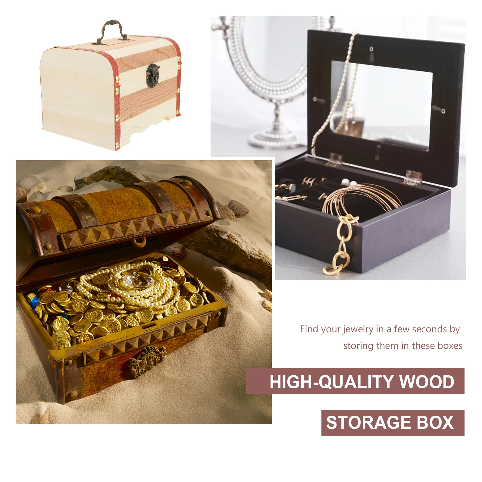 Wooden Storage Box with Lock Retro Vintage Style Decorative Case Money Bank Jewelry Organizer Gift for Retro Style Box
Wooden Storage Box with Lock Retro Vintage Style Decorative Case Money Bank Jewelry Organizer Gift for Retro Style Box