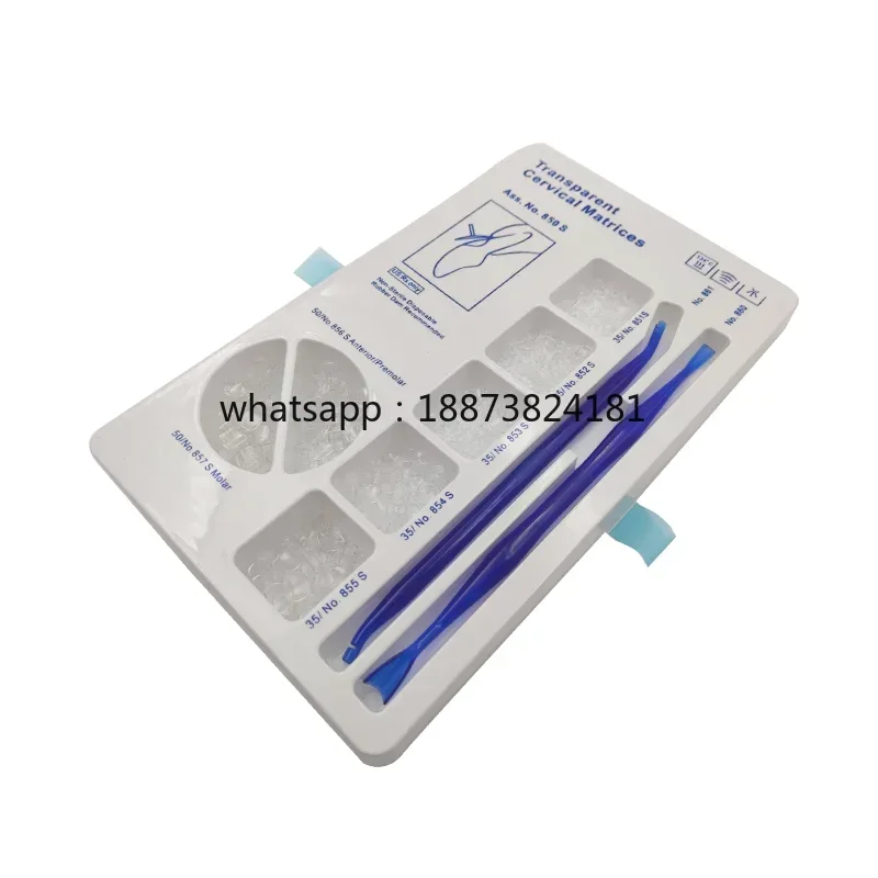 277Pcs/set Dental Matrix Cervical Matrices Composite Gingival for Kerr Style Transparent 850S Dentist Tools fast shipping
277Pcs/set Dental Matrix Cervical Matrices Composite Gingival for Kerr Style Transparent 850S Dentist Tools fast shipping
