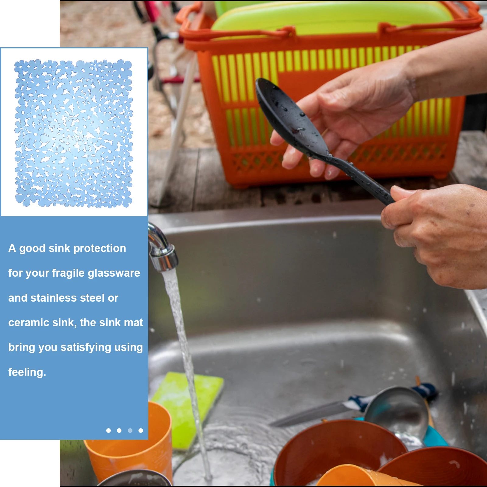 Anti-slip Sink Quick Dry Dishes Bowl Protection Pad Pvc Dish Mat for Kitchen Countertop Bar Drying Dish Mat Use
Anti-slip Sink Quick Dry Dishes Bowl Protection Pad Pvc Dish Mat for Kitchen Countertop Bar Drying Dish Mat Use