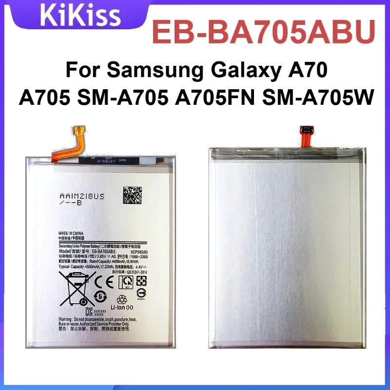 For Samsung Galaxy A70 A705 SM-A705 A705FN SM-A705W Rechargeable Eco-Friendly EB-BA705ABU Mobile Phone Battery
For Samsung Galaxy A70 A705 SM-A705 A705FN SM-A705W Rechargeable Eco-Friendly EB-BA705ABU Mobile Phone Battery