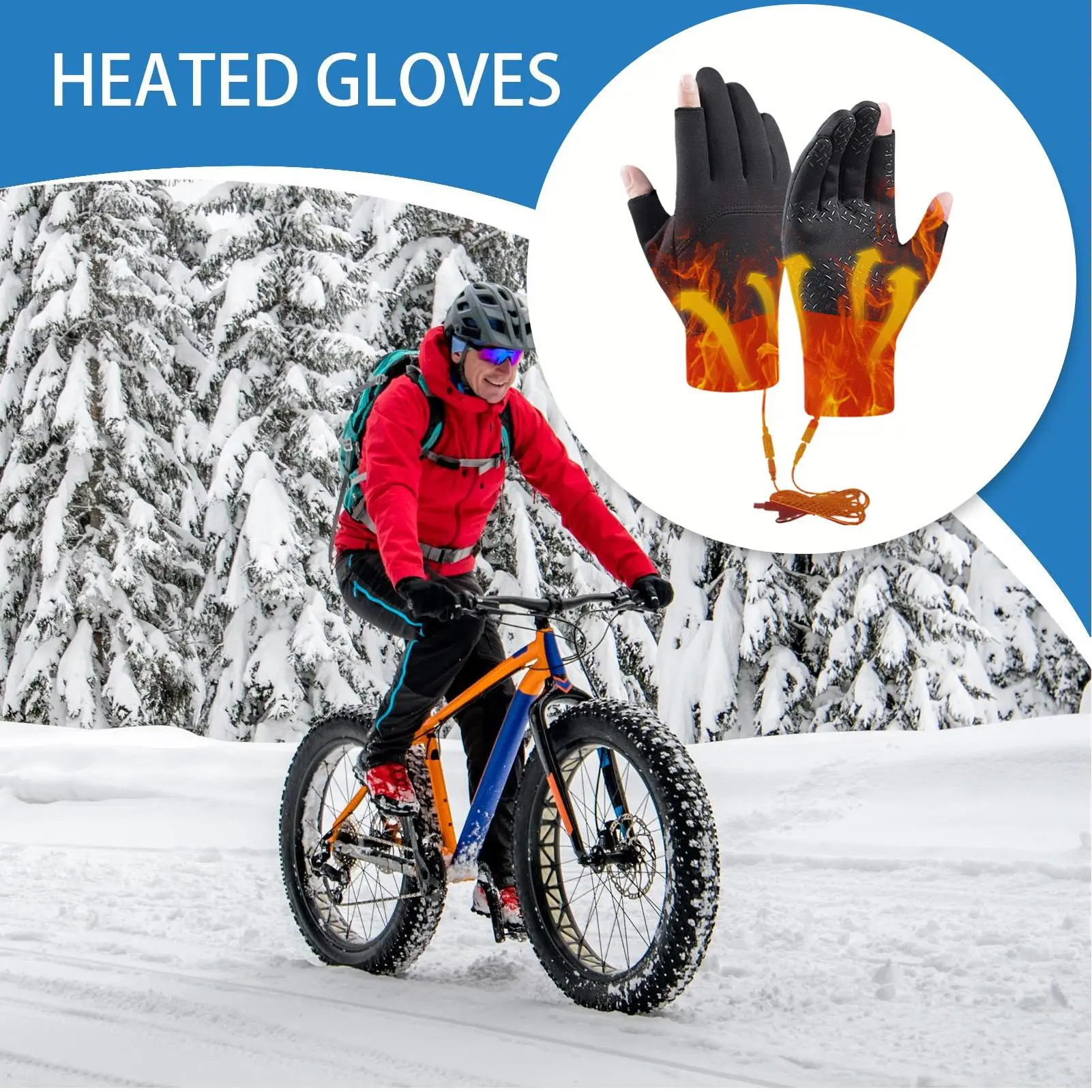 Перчатки с подогревом, нескользящая грелка для рук, перезаряжаемые через USB, велосипедные перчатки с двумя пальцами и сенсорным экраном для мужчин и женщин, мотоциклетные рабочие лыжи
Перчатки с подогревом, нескользящая грелка для рук, перезаряжаемые через USB, велосипедные перчатки с двумя пальцами и сенсорным экраном для мужчин и женщин, мотоциклетные рабочие лыжи