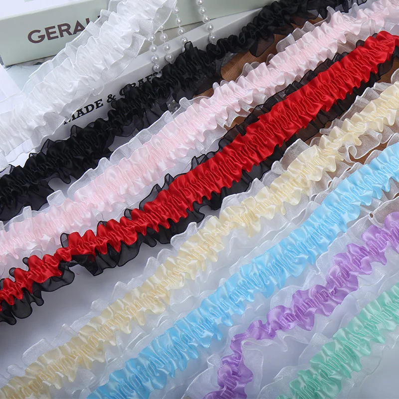 41Yds 4cm Elastic Stretch Lace Trimming DIY Clothing Headwear Crafts Doll Decorate Accessories Stretchy Pleated Lace
41Yds 4cm Elastic Stretch Lace Trimming DIY Clothing Headwear Crafts Doll Decorate Accessories Stretchy Pleated Lace
