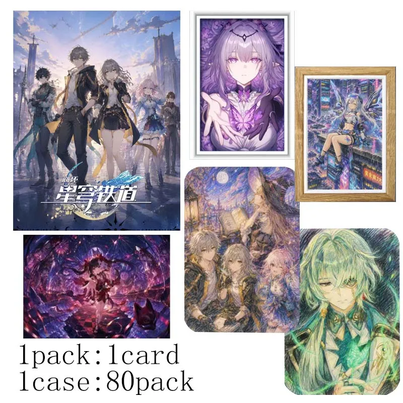 Honkai Star Rail 7 Series Art Print Collectible Cards 80 Packs Wholesale Hand Drawn Card A4 Art Painting Figure Anime Collection
Honkai Star Rail 7 Series Art Print Collectible Cards 80 Packs Wholesale Hand Drawn Card A4 Art Painting Figure Anime Collection