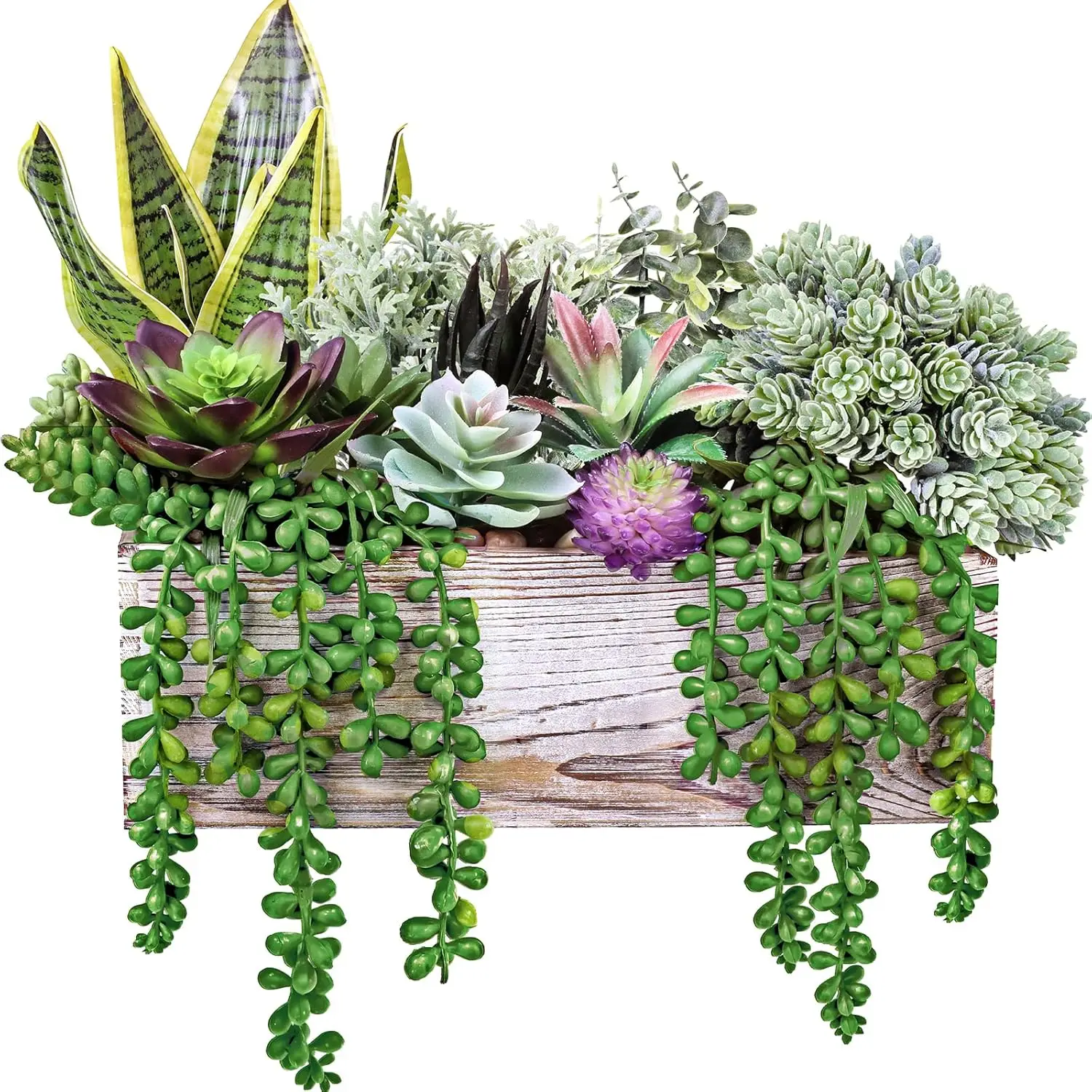14-Piece Assorted Fake Succulents in Wooden Pots for Table Centerpiece, Windowsill, Shelf Decor
14-Piece Assorted Fake Succulents in Wooden Pots for Table Centerpiece, Windowsill, Shelf Decor