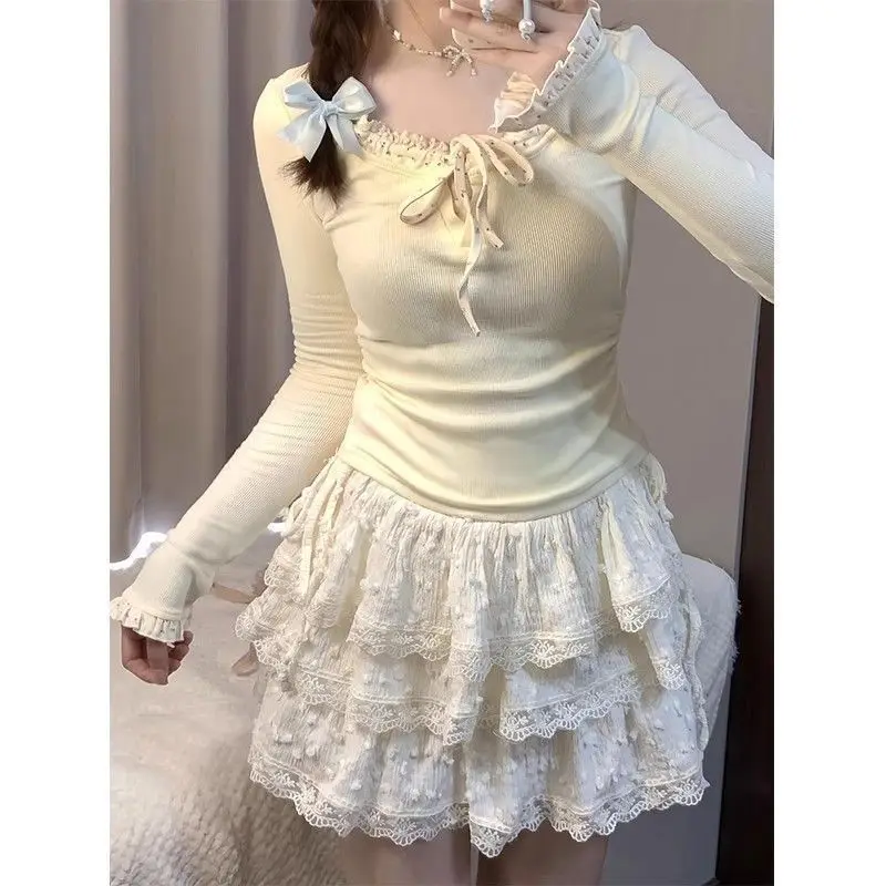 Женская осенне-зимняя пышная юбка-кейк с кружевом и высокой талией в стиле Spicy Girl Pure Desire
Женская осенне-зимняя пышная юбка-кейк с кружевом и высокой талией в стиле Spicy Girl Pure Desire