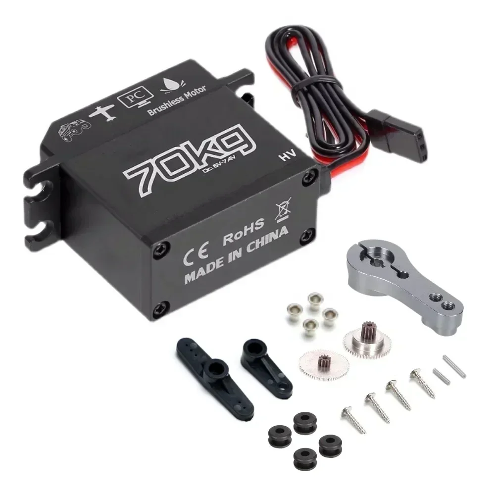 GX3370BLS 70KG Digital Servo IP67 Waterproof Steering Servo Brushless Motor Servo for 1/8 1/5 RC Car Crawler RC Boat Airplane
GX3370BLS 70KG Digital Servo IP67 Waterproof Steering Servo Brushless Motor Servo for 1/8 1/5 RC Car Crawler RC Boat Airplane