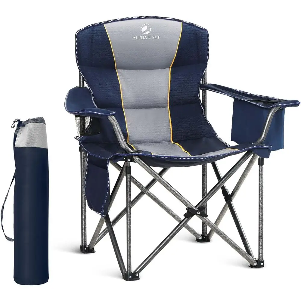 olding Camping Chair Oversized Heavy Duty Padded Outdoor Chair with Cup Holder Storage and Cooler Bag, 450 LBS Weight acity, Thi
olding Camping Chair Oversized Heavy Duty Padded Outdoor Chair with Cup Holder Storage and Cooler Bag, 450 LBS Weight acity, Thi