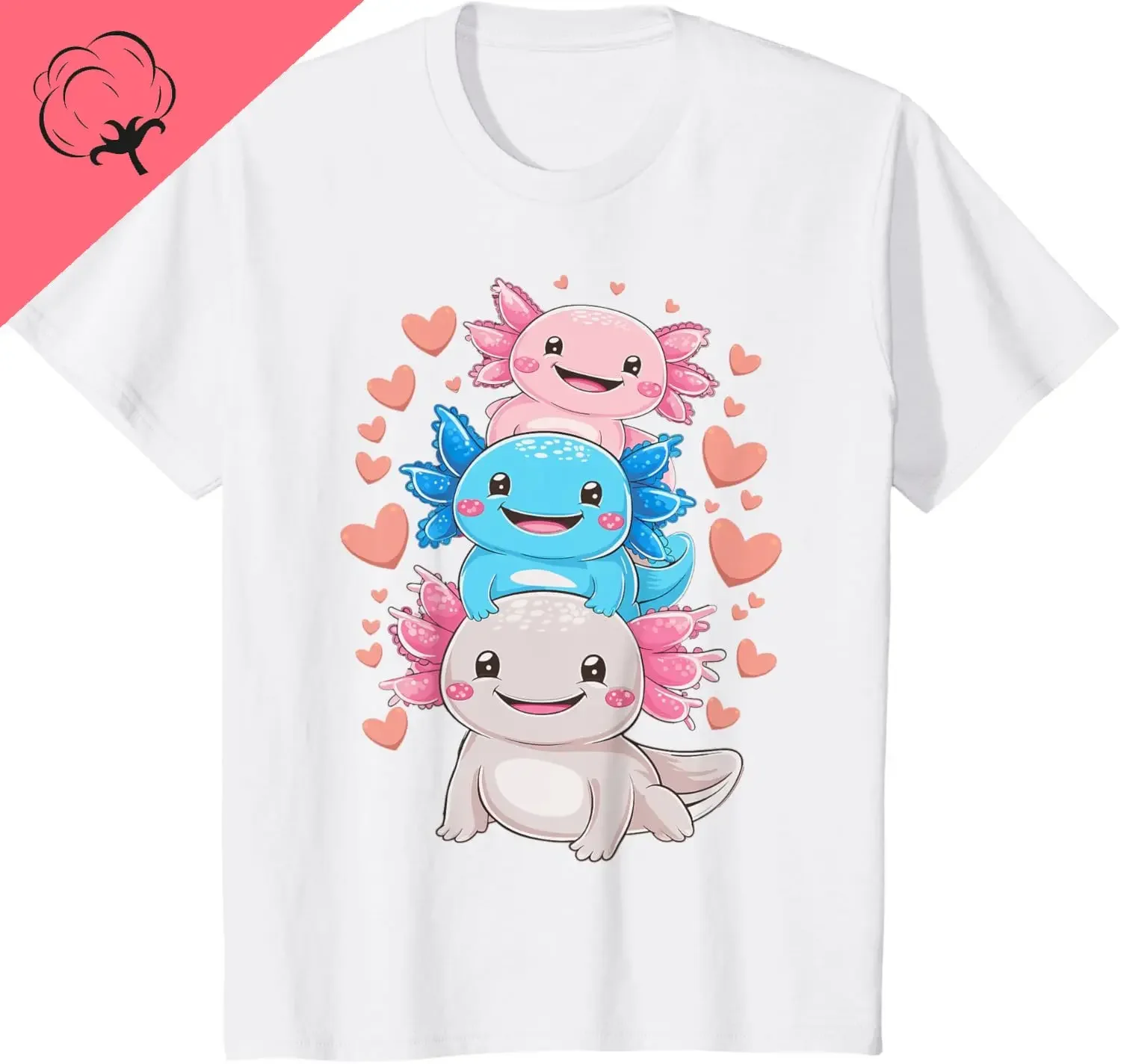 Stacking Cute Kawaii Axolotls Graphic Tee Soft Cotton T-Shirt for Men Trip Apparel
Stacking Cute Kawaii Axolotls Graphic Tee Soft Cotton T-Shirt for Men Trip Apparel