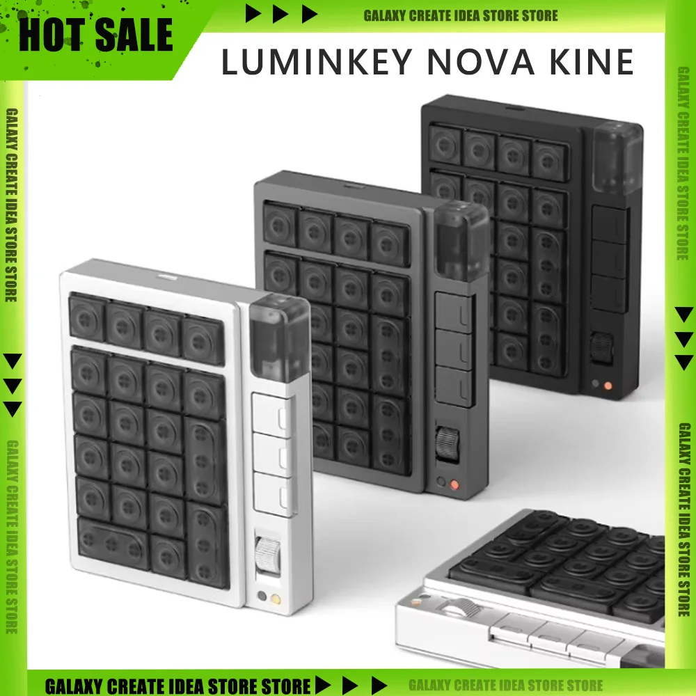 LUMINKEY NOVA KINE Wireless Tri Mode Numeric Keypad CNC Casing Mini Mechanical Keyboard Hot-swappable Designer Keyboard Office
LUMINKEY NOVA KINE Wireless Tri Mode Numeric Keypad CNC Casing Mini Mechanical Keyboard Hot-swappable Designer Keyboard Office