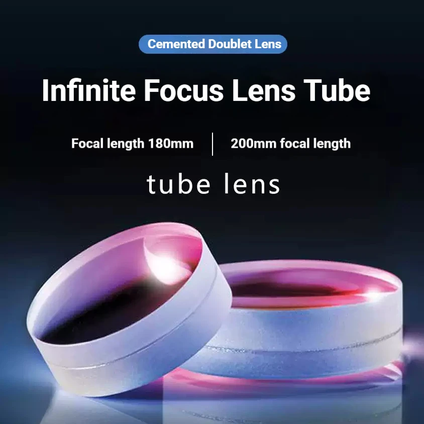 Infinity Microscope Achromatic Doublet Tube Lens F=180mm F=200mm All-Optical Glass Coated Lens Infinity Imaging SM1 Thread
Infinity Microscope Achromatic Doublet Tube Lens F=180mm F=200mm All-Optical Glass Coated Lens Infinity Imaging SM1 Thread