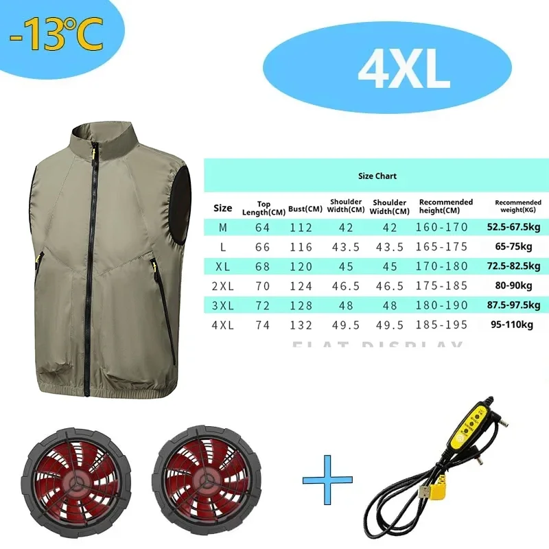 Summer Cooling Fan Vest Air Conditioning Clothing Heatstroke Prevention Outdoor Work Lightweight Sleeveless Vest For Men Women
Summer Cooling Fan Vest Air Conditioning Clothing Heatstroke Prevention Outdoor Work Lightweight Sleeveless Vest For Men Women