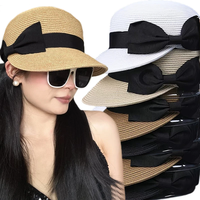 Sunshade Bow-decorated Dome Straw Hats in Spring Summer Outdoor Travel Sun Protection and Shading Fisherman's Sun Caps for Women
Sunshade Bow-decorated Dome Straw Hats in Spring Summer Outdoor Travel Sun Protection and Shading Fisherman's Sun Caps for Women