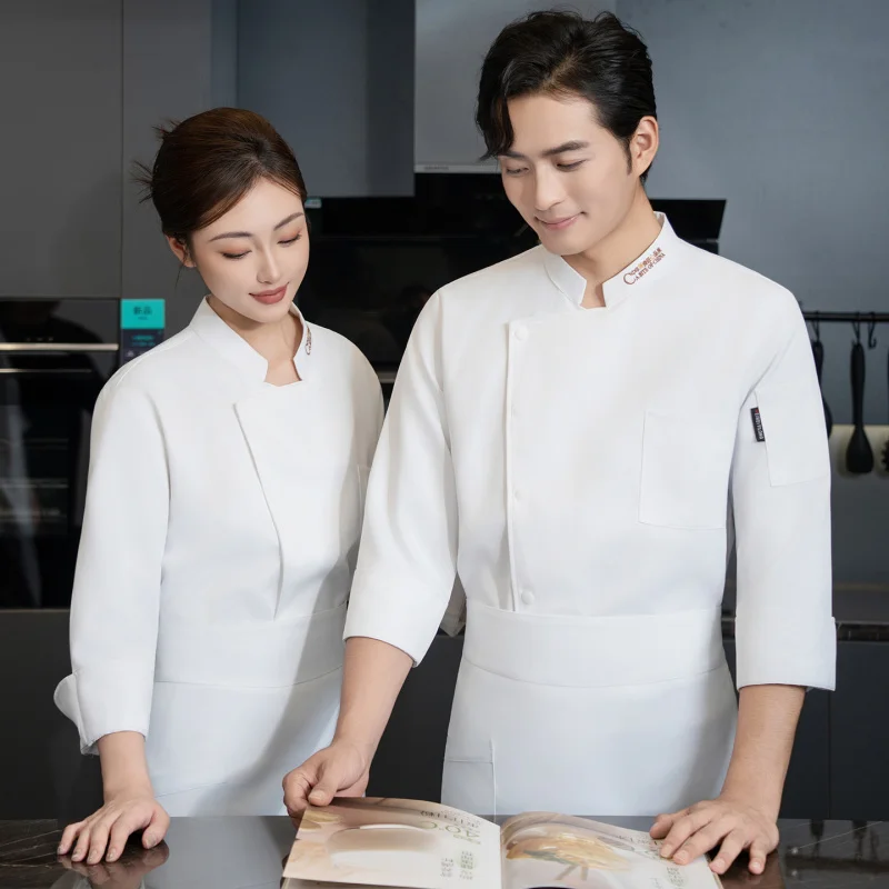 Exquisite craftsmanship in gastronomy, long-sleeved chef uniforms, chef clothes for bakeries and cake shops, work attire for ser
Exquisite craftsmanship in gastronomy, long-sleeved chef uniforms, chef clothes for bakeries and cake shops, work attire for ser