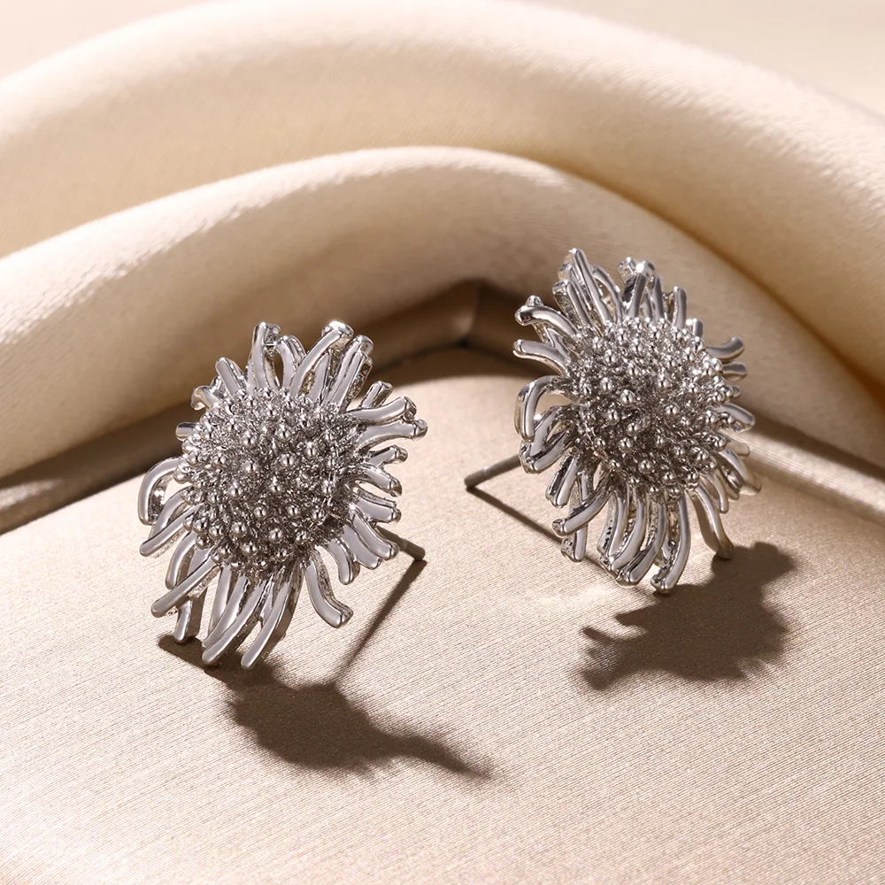 Vintage Sunflower Flower Earrings For Women Gold Color Stainless Steel Earrings Fashion Jewelry Gift Accessories Wholesale
Vintage Sunflower Flower Earrings For Women Gold Color Stainless Steel Earrings Fashion Jewelry Gift Accessories Wholesale