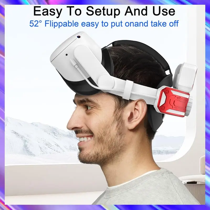 A24U VR Head Strap With Battery For Meta/Oculus Quest 2,Adjustable Elite Strap VR Power Charger Station VR Accessories
A24U VR Head Strap With Battery For Meta/Oculus Quest 2,Adjustable Elite Strap VR Power Charger Station VR Accessories
