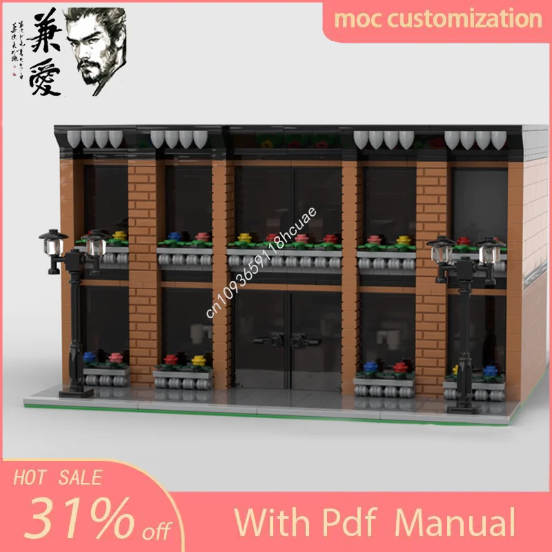 MOC Custom Modular Building Cafe Street View Model Building Block Diy Creative Assembly Educational Bricks Toys Kid Gift
MOC Custom Modular Building Cafe Street View Model Building Block Diy Creative Assembly Educational Bricks Toys Kid Gift