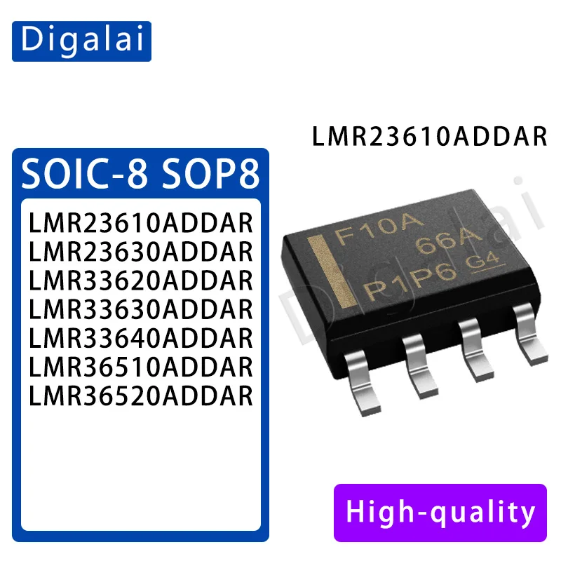 2PCS LMR33620ADDAR LMR33630 LMR23610 LMR33640 LMR23630 36520 LMR36510ADDARSOIC-8 DC-DC power chip
2PCS LMR33620ADDAR LMR33630 LMR23610 LMR33640 LMR23630 36520 LMR36510ADDARSOIC-8 DC-DC power chip