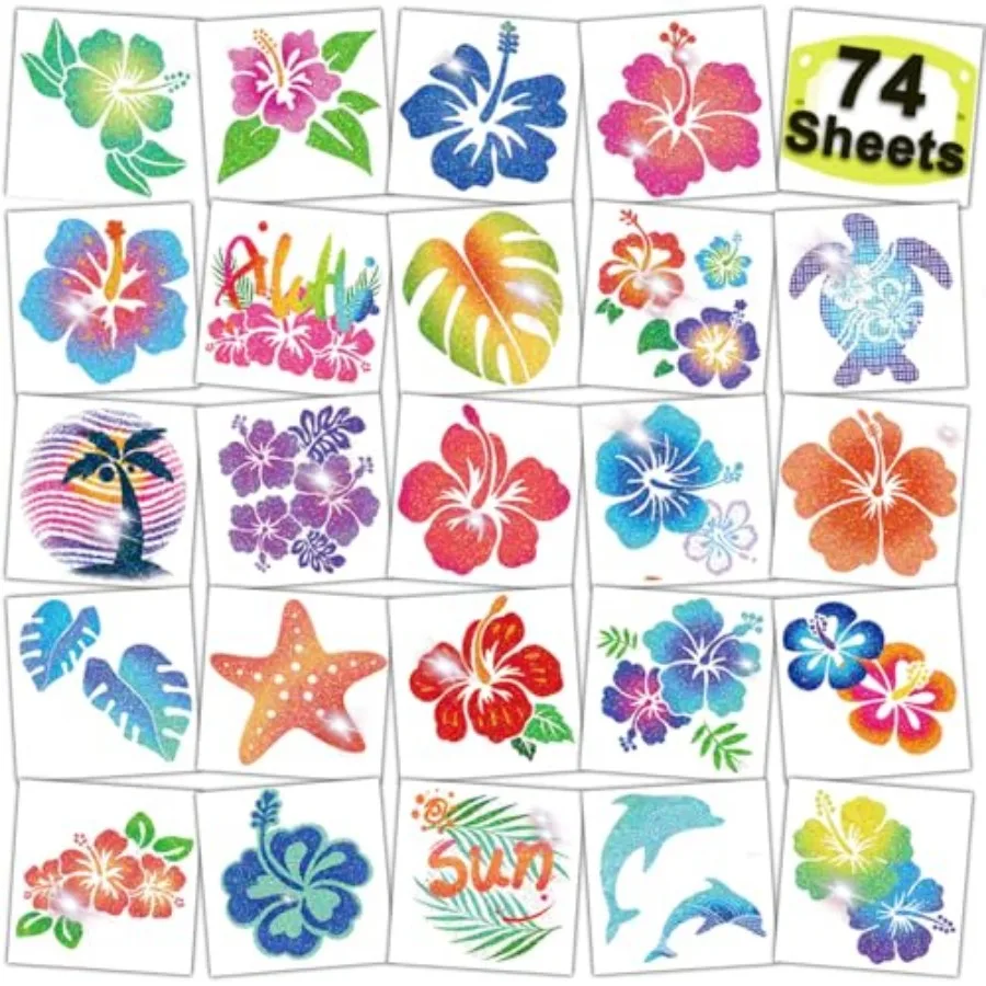 Glitter ibiscus Temporary Tattoos Aloa Party ration - 74 Indidually Seets Glitter awaii Flower Tattoos Women awaiian Party Fr
Glitter ibiscus Temporary Tattoos Aloa Party ration - 74 Indidually Seets Glitter awaii Flower Tattoos Women awaiian Party Fr