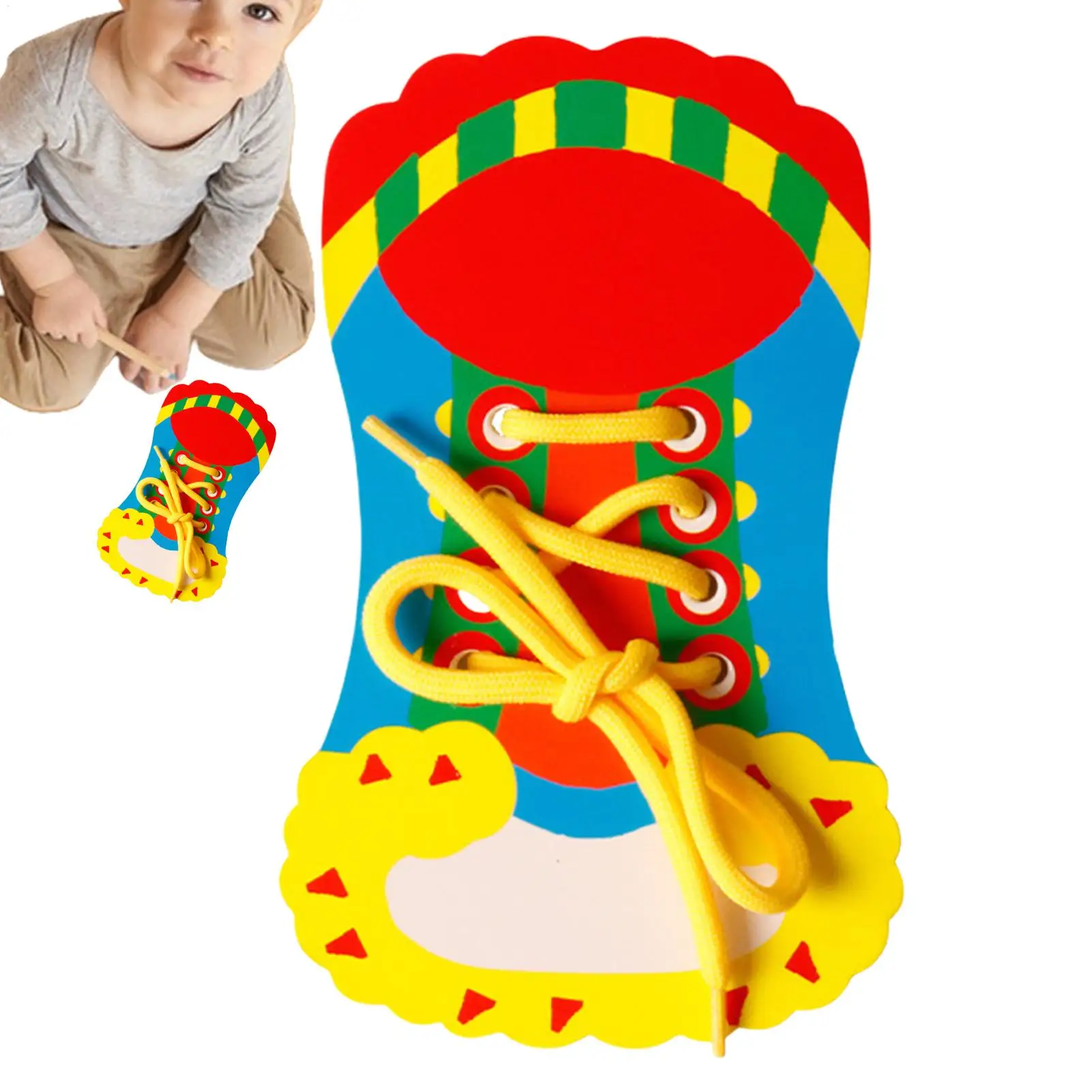 Shoelace Threading Teaching Toys Learn to Tie Shoelaces Toy Kids Toddlers Fine Motor Skills Toy Early Educational Toys Boys Girl
Shoelace Threading Teaching Toys Learn to Tie Shoelaces Toy Kids Toddlers Fine Motor Skills Toy Early Educational Toys Boys Girl