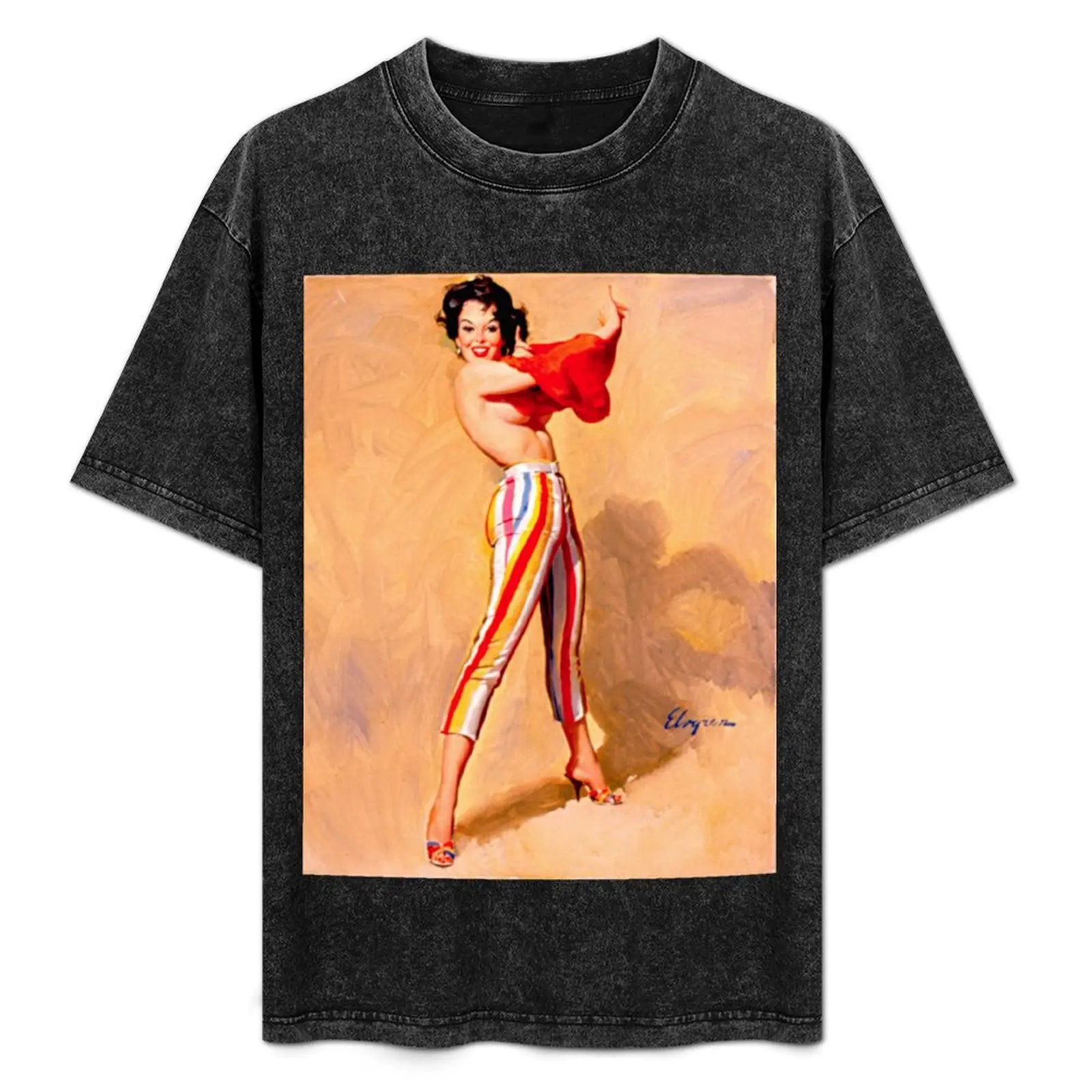 Gil Elvgren Appreciation T-Shirt All Match Basic Short Sleeve Top
Gil Elvgren Appreciation T-Shirt All Match Basic Short Sleeve Top