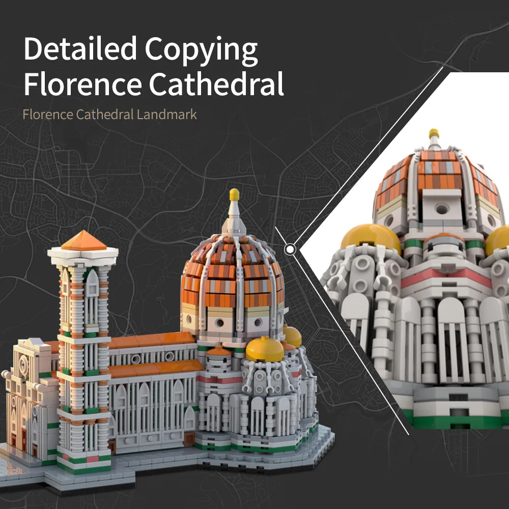 Moc Florence Cathedral Of Saint Mary Of The Flower 1:800 Building Blocks Gothic Revival Facade Architectural Model Bricks Toys
Moc Florence Cathedral Of Saint Mary Of The Flower 1:800 Building Blocks Gothic Revival Facade Architectural Model Bricks Toys