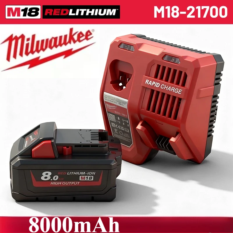 For Milwaukee M18 48-11-1850 48-11-1860 18V 6.0Ah Lithium Battery Replacement Cordless Power Tools Standard Rechargeable Battery
For Milwaukee M18 48-11-1850 48-11-1860 18V 6.0Ah Lithium Battery Replacement Cordless Power Tools Standard Rechargeable Battery