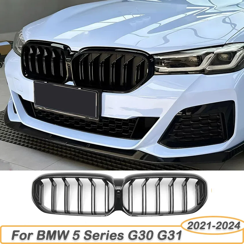 Gloss Black Car Front Bumper Kidney Grill For BMW 5 Series G30 G31 520i 530i 540i 2021-2024 Hood Grille Double Slat Body Kit ABS
Gloss Black Car Front Bumper Kidney Grill For BMW 5 Series G30 G31 520i 530i 540i 2021-2024 Hood Grille Double Slat Body Kit ABS