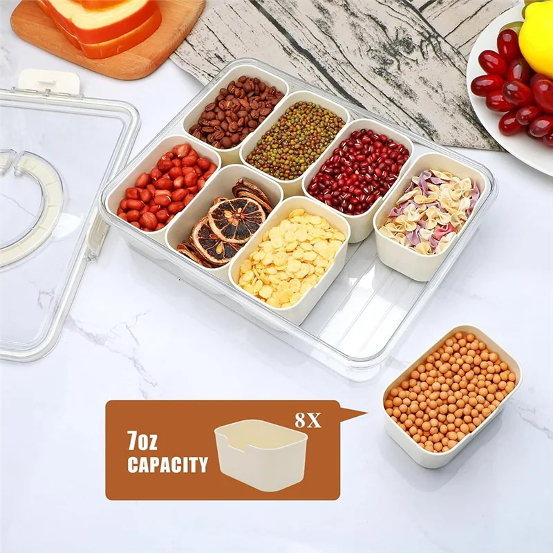 Snack Tray With Lid And Handle For Portable Snack Platters, Fruit Platters,Clear Snack Containers Ideal, 2 Pcs
Snack Tray With Lid And Handle For Portable Snack Platters, Fruit Platters,Clear Snack Containers Ideal, 2 Pcs