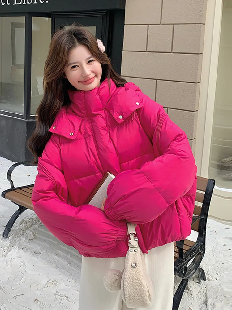 Модная теплая розовая женская пуховая куртка с капюшоном, короткая, зимняя, 2025, новинка, верхняя одежда, повседневная, стандартный крой
Модная теплая розовая женская пуховая куртка с капюшоном, короткая, зимняя, 2025, новинка, верхняя одежда, повседневная, стандартный крой