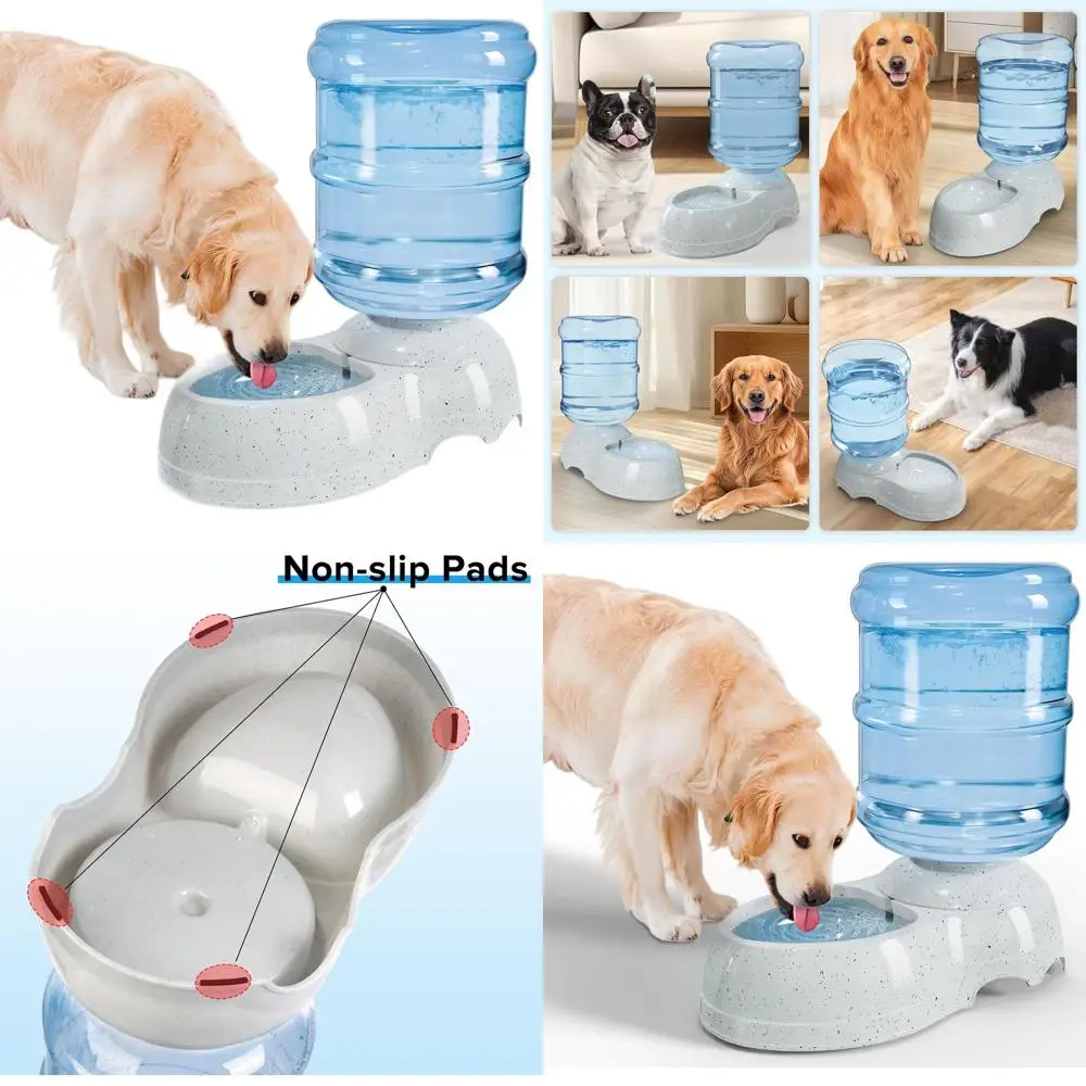 Автоматическая поилка для собак с гравитационным подачей, большая чаша-диспенсер на 11 л (3 галлона)
Автоматическая поилка для собак с гравитационным подачей, большая чаша-диспенсер на 11 л (3 галлона)