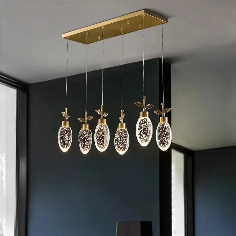MandosBor Modern luxury all-copper crystal lamp restaurant LED chandelier Nordic home interior lighting bedroom kitchen Pendant
MandosBor Modern luxury all-copper crystal lamp restaurant LED chandelier Nordic home interior lighting bedroom kitchen Pendant