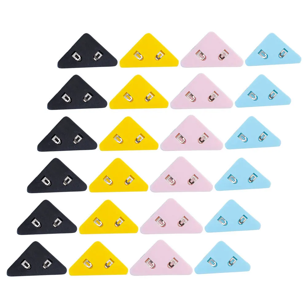 50Pcs Triangular Binder Clip Paper Fastener Corner Organizer Book Page Holder Plastic Triangle Clips Binder Clip
50Pcs Triangular Binder Clip Paper Fastener Corner Organizer Book Page Holder Plastic Triangle Clips Binder Clip