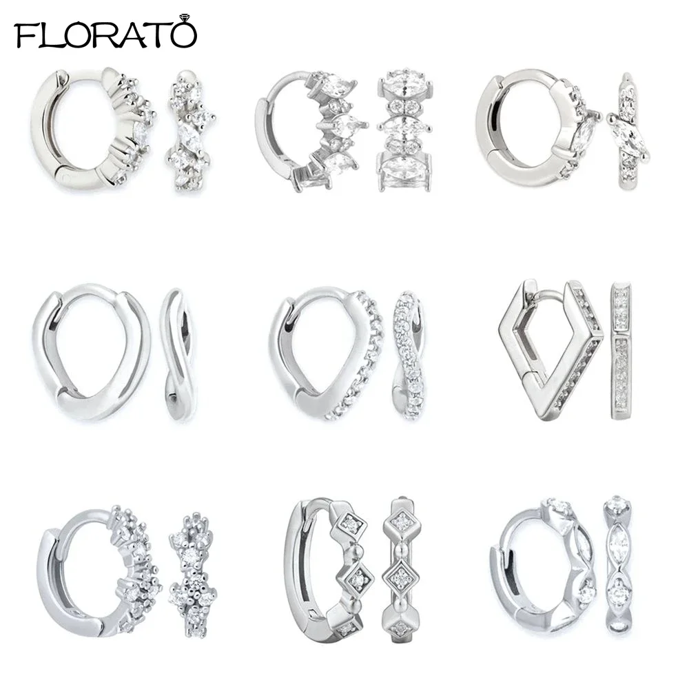 2023 New Female Luxury Crystal Small Earrings Vintage Silver Color Wedding Jewelry Fashion White Zircon Hoop Earrings for Women
2023 New Female Luxury Crystal Small Earrings Vintage Silver Color Wedding Jewelry Fashion White Zircon Hoop Earrings for Women
