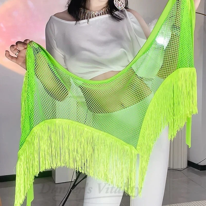 Belly Dance Performance Belt for Women Triangular Tassel Mesh Waist Scarf for Girls' Oriental Dance Practice Clothing Hip Scarf
Belly Dance Performance Belt for Women Triangular Tassel Mesh Waist Scarf for Girls' Oriental Dance Practice Clothing Hip Scarf