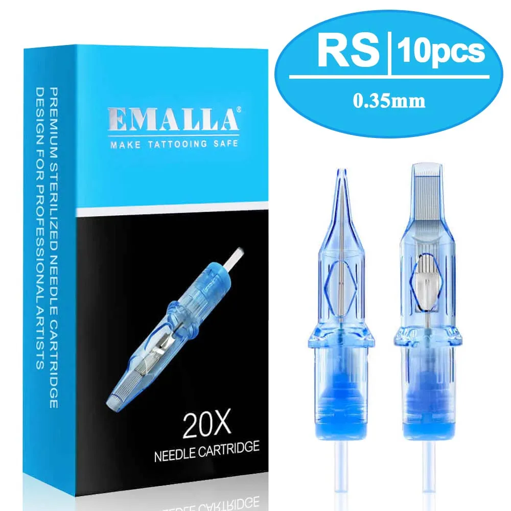 10PCS EMALLA Eliot Tattoo Cartridge Needle Sterilize RS Tattoo Needle Round Shader Cartridges for Body Beauty Tattoo Machine Pen
10PCS EMALLA Eliot Tattoo Cartridge Needle Sterilize RS Tattoo Needle Round Shader Cartridges for Body Beauty Tattoo Machine Pen