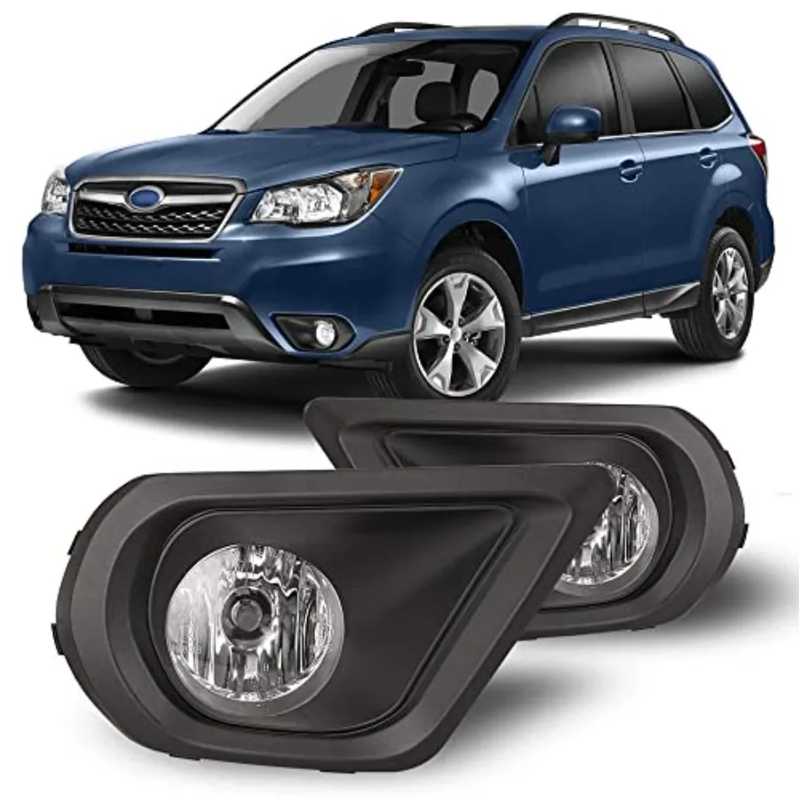 Противотуманные фары, совместимые с Subaru Forester 2014, 2015, 2016 годов, с прозрачными линзами, для установки в бампер, комплект из двух противотуманных фар + проводка + переключатель
Противотуманные фары, совместимые с Subaru Forester 2014, 2015, 2016 годов, с прозрачными линзами, для установки в бампер, комплект из двух противотуманных фар + проводка + переключатель