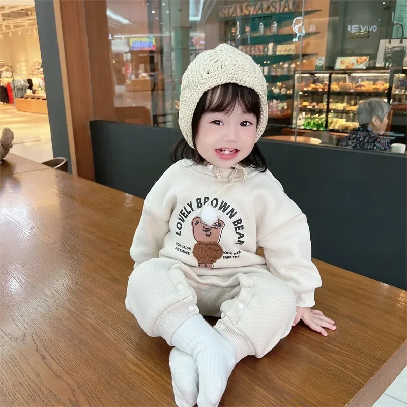 2023 Fall/Winter New in - Newborn Baby Fleece Thickened Romper, Infant Kids Boys Cartoon Bear Warm Jumpsuit Perfect for Outdoor
2023 Fall/Winter New in - Newborn Baby Fleece Thickened Romper, Infant Kids Boys Cartoon Bear Warm Jumpsuit Perfect for Outdoor