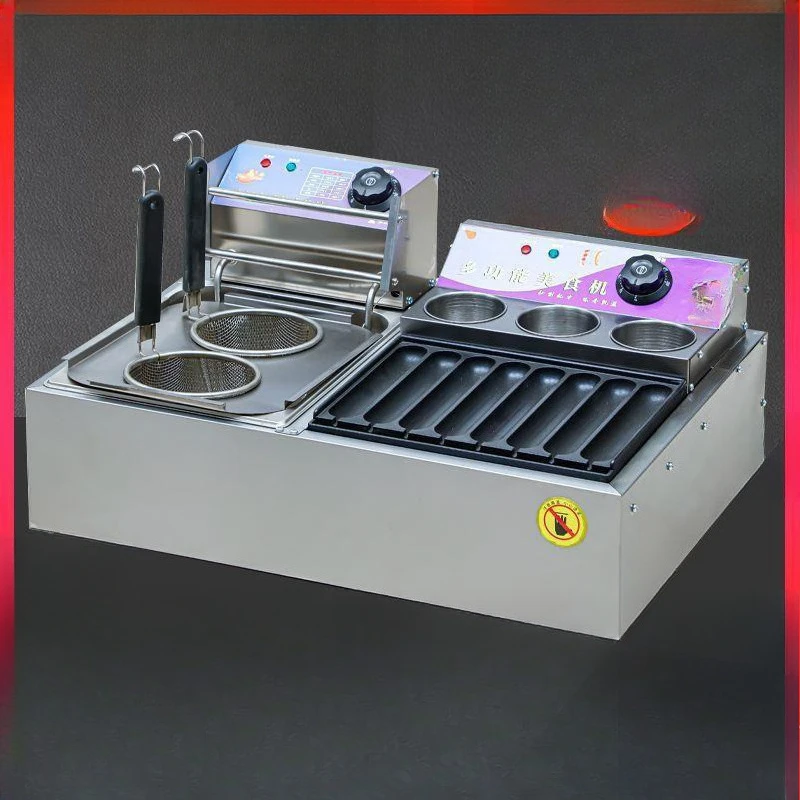 Electric heating crispy sausage grilling machine commercial stall fryer Oden boiled iron plate bird
Electric heating crispy sausage grilling machine commercial stall fryer Oden boiled iron plate bird