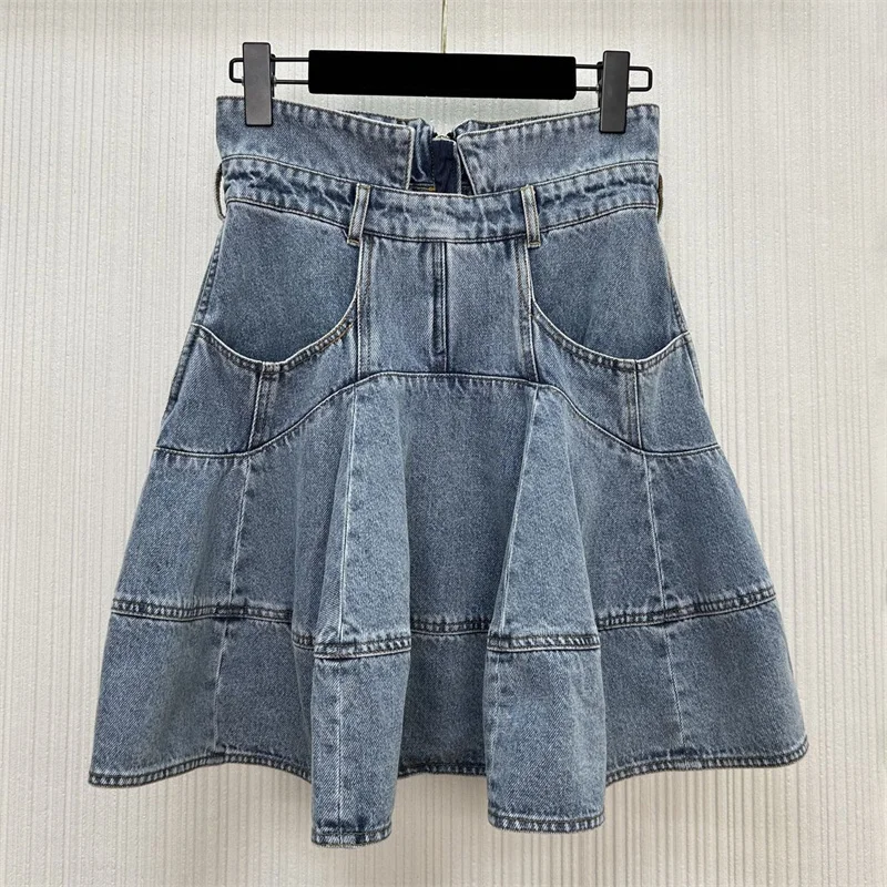 Women's skirt New high waisted slim fit mini skirt for autumn 2025 Retro pure cotton short skirt women's half skirt denim skirt
Women's skirt New high waisted slim fit mini skirt for autumn 2025 Retro pure cotton short skirt women's half skirt denim skirt