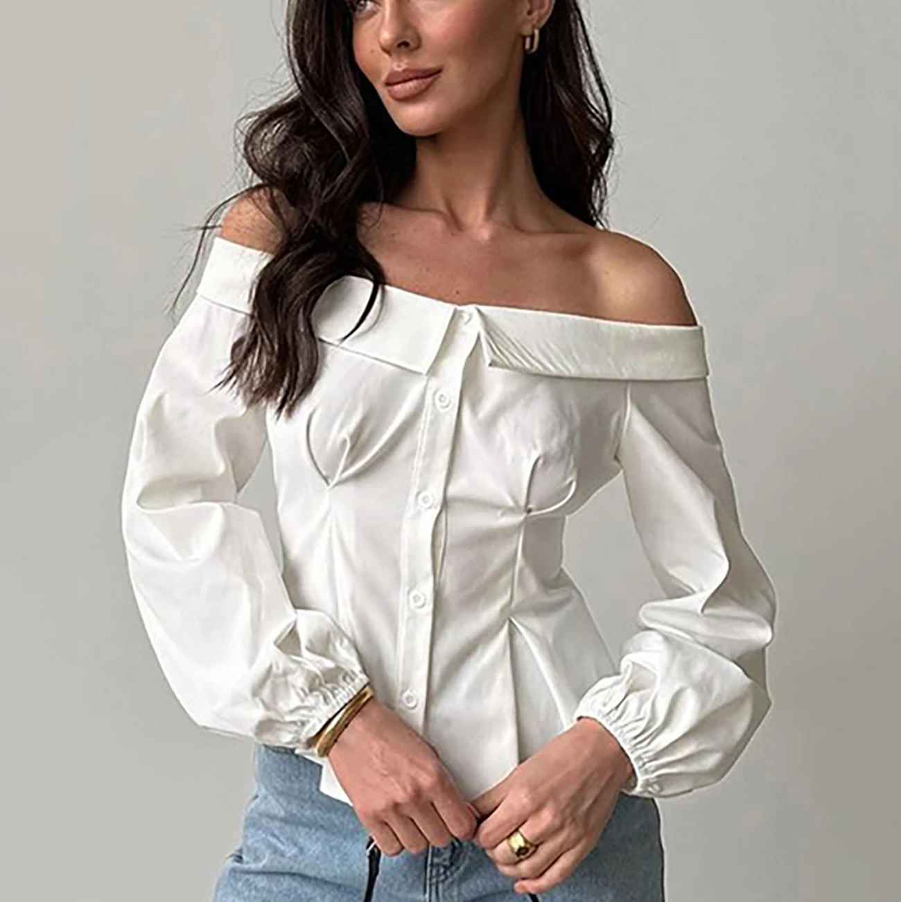 WXOY New Spring Autumn French Sexy Women Slim Fit Elegant Off Shoulder Blouse Long Sleeve Top Summer Holiday Office Clothes
WXOY New Spring Autumn French Sexy Women Slim Fit Elegant Off Shoulder Blouse Long Sleeve Top Summer Holiday Office Clothes
